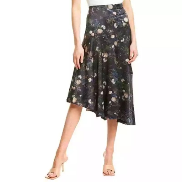 Vince Petal Glow Satin Skirt size 6 - Picture 2 of 3